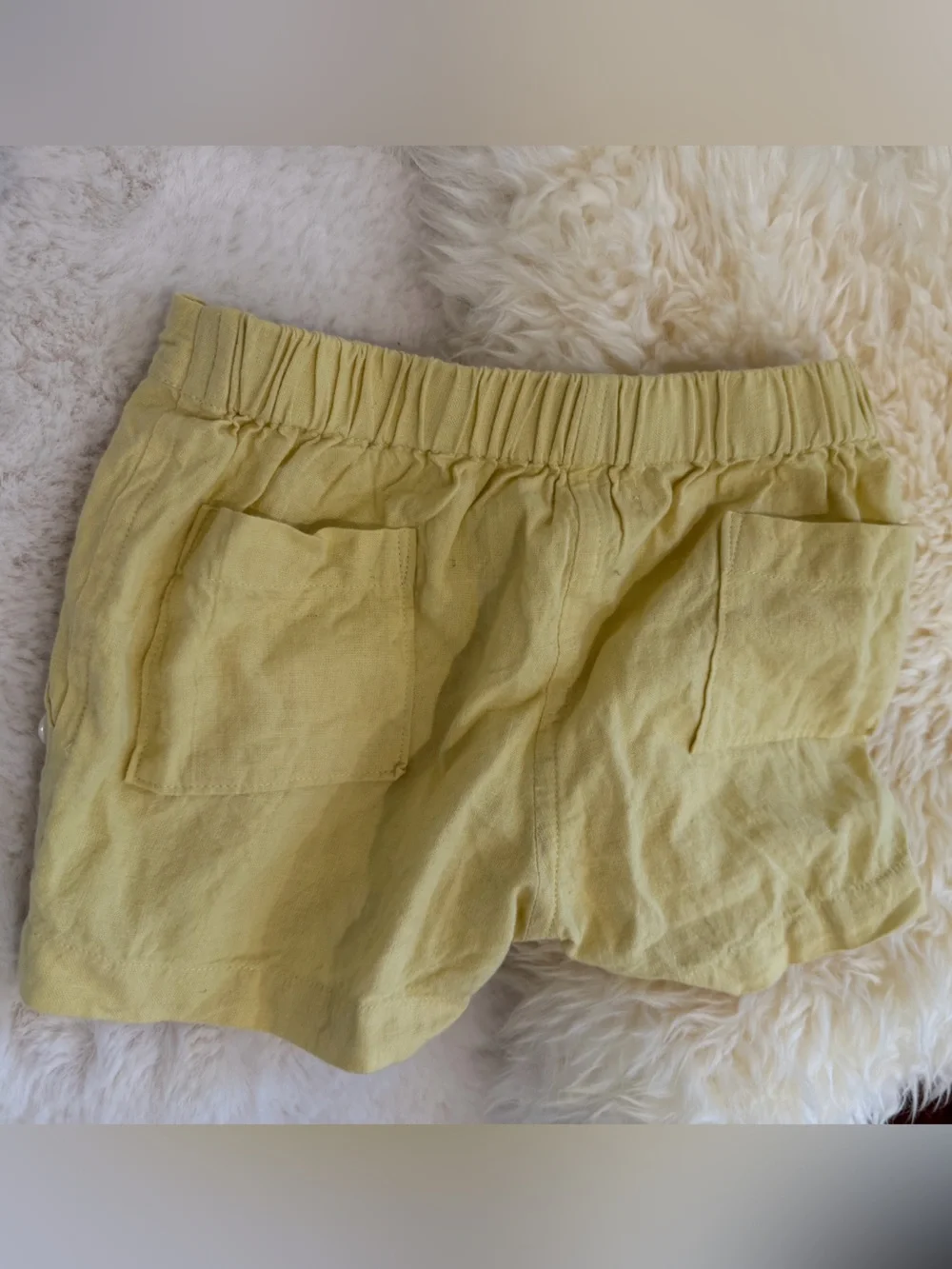 Mabo Clothier Shorts linen Nautical Yellow